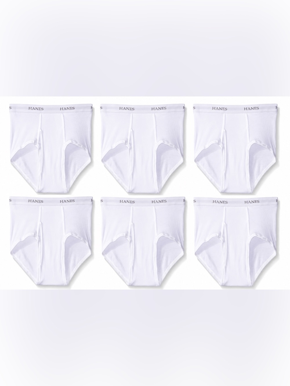 Hanes Men's White Briefs Pack - Classic Support